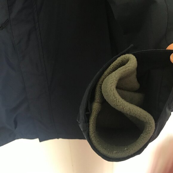 Columbia navy Interchange jacket with zip in/out gray fleece lining jacket, L - Picture 7 of 9